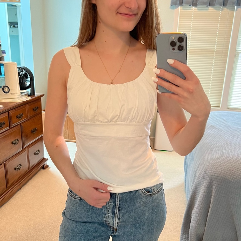 White tank top